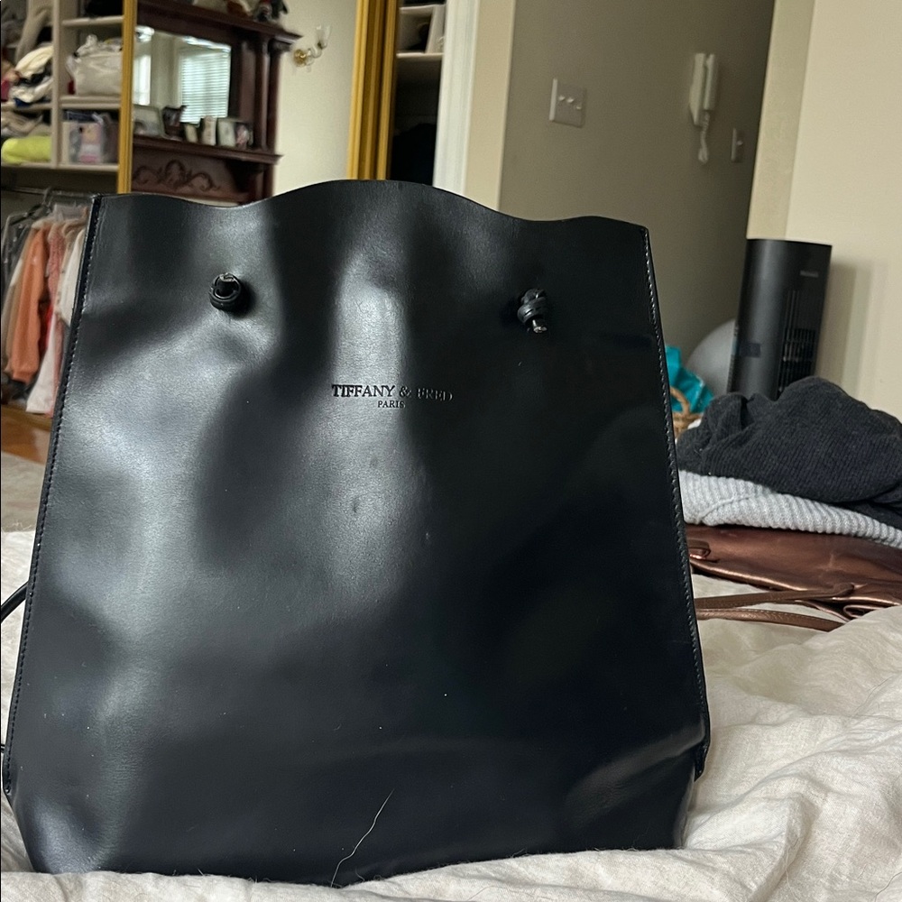 Tiffany & Fred Black Leather Bag